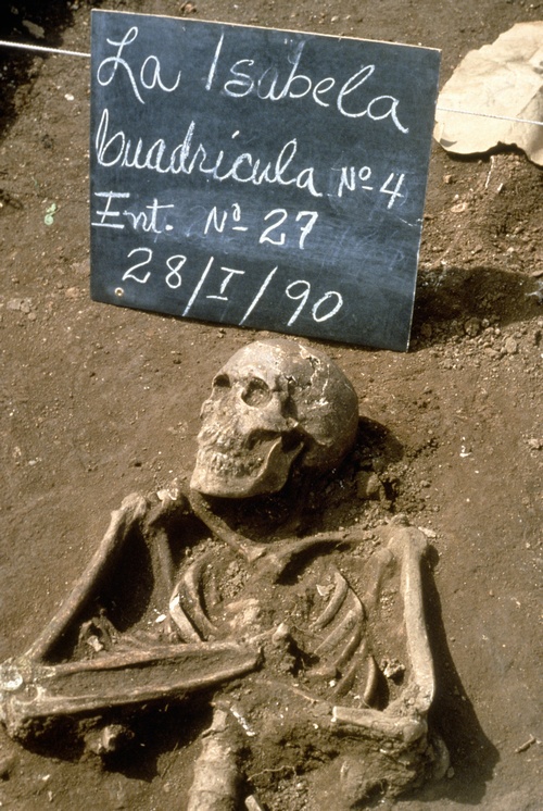 Columbus crew Hispaniola exhumed